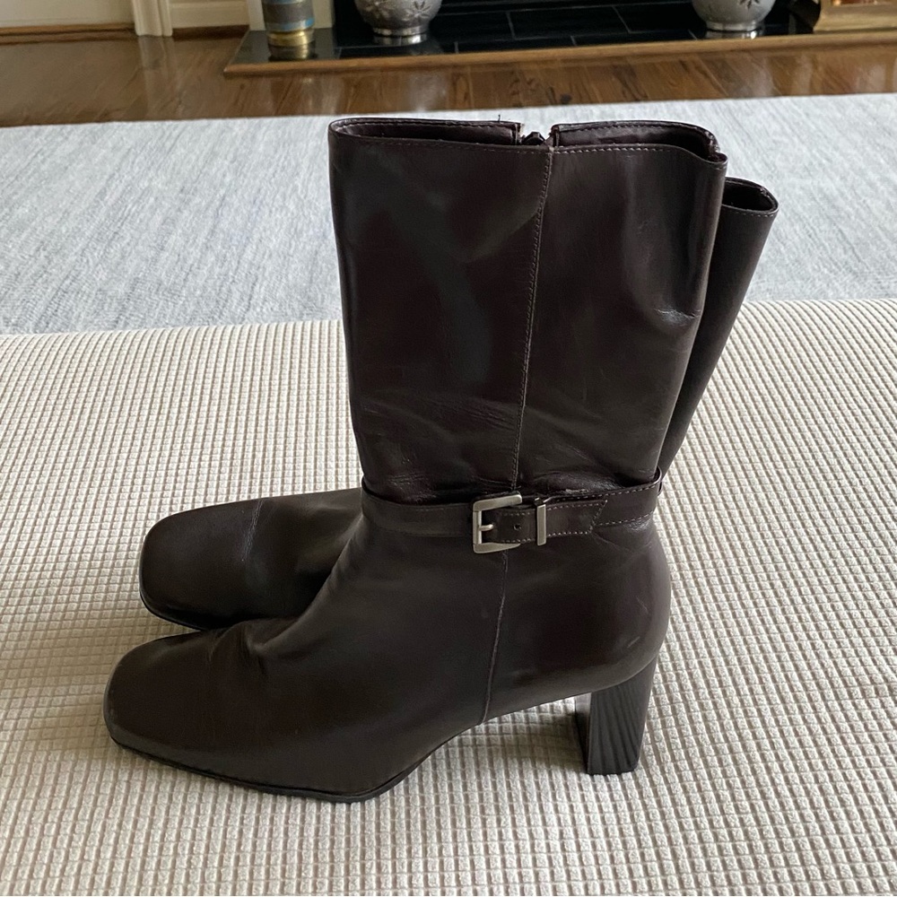 Michelle D Leather Heeled Boots